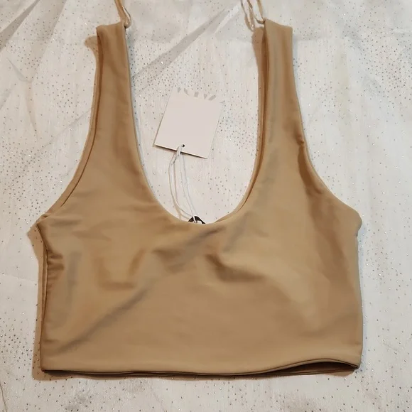 Zara dual lined bralette crop top size S - Picture 2 of 4